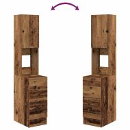 Кухненски сървър с чекмедже с рафт Старо дърво 32 x 50 x 180 см