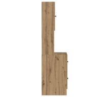 Кухненски сървър с чекмедже с рафт с врата Дъб 32 x 50 x 180 см