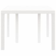 Градинска маса Бяло 150 x 100 x 73 см полиратан