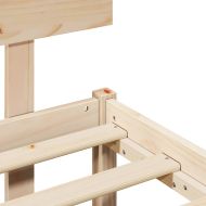 Рамка за легло Естествен 150 x 200 cm Солидно борово дърво