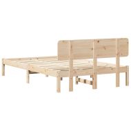 Рамка за легло Естествен 120 x 200 cm Солидно борово дърво