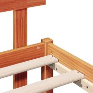 Рамка за легло Кафяво 100 x 200 cm Масивна борова дървесина