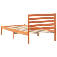 Рамка за легло с таблото Кафяво с восъчно покритие 100 x 200 cm