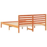 Рамка за легло с таблото Кафяво с восъчно покритие 160 x 200 cm