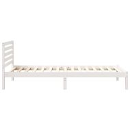 Рамка за легло с таблото Бяло 100 x 210 cm Солидно борово дърво