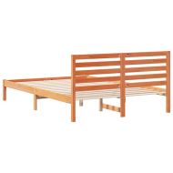 Рамка за легло с таблото Кафяво с восъчно покритие 140 x 210 cm