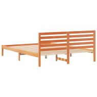 Рамка за легло с таблото Кафяво с восъчно покритие 160 x 210 cm