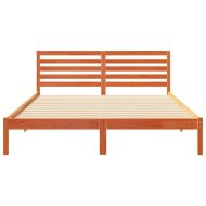 Рамка за легло с таблото Кафяво с восъчно покритие 160 x 220 cm