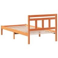 Рамка за легло Кафяво 80 x 200 cm Солидно борово дърво