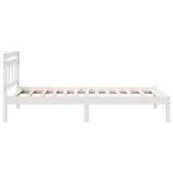 Рамка за легло Бяло 90 x 190 cm Солидно борово дърво