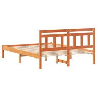 Рамка за легло Кафяво 120 x 200 cm Солидно борово дърво
