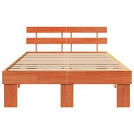 Рамка за легло с таблото Кафяво с восъчно покритие 120 x 200 cm