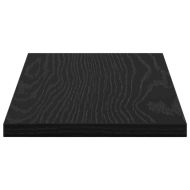 Етажерка Борд 4 pcs Черен 40 x 20 x 1,5 cm Инженерно дърво