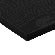 Етажерка Борд 4 pcs Черен 40 x 20 x 1,5 cm Инженерно дърво
