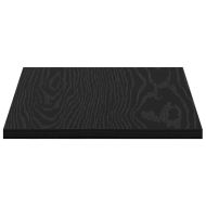 Етажерка Борд 4 pcs Черен 40 x 30 x 1,5 cm Инженерно дърво