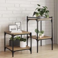 Етажерка Борд 4 pcs Кафяво 40 x 40 x 1,5 cm Инженерно дърво