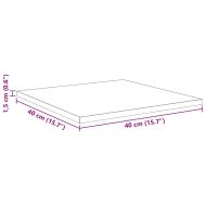 Етажерка Борд 4 pcs Кафяво 40 x 40 x 1,5 cm Инженерно дърво