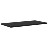 Етажерка Борд 4 pcs Черен 60 x 30 x 1,5 cm Инженерно дърво