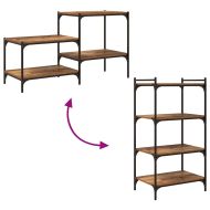 Етажерка Борд 4 pcs Кафяво 60 x 40 x 1,5 cm Инженерно дърво