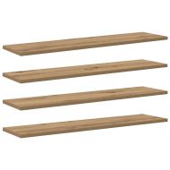 Етажерка Борд 4 pcs Кафяво 80 x 20 x 1,5 cm Инженерно дърво