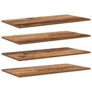 Етажерка Борд 4 pcs Кафяво 80 x 40 x 1,5 cm Инженерно дърво