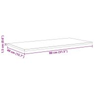 Етажерка Борд 4 pcs Кафяво 80 x 40 x 1,5 cm Инженерно дърво