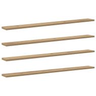 Етажерка Борд 4 pcs Кафяво 100 x 10 x 1,5 cm Инженерно дърво