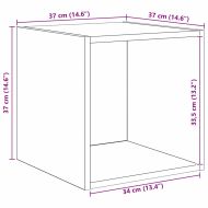 Стенен шкаф с рафт Старо дърво 37 x 37 x 37 см Инженерно дърво
