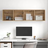 Комплект ТВ шкаф Дъб 37 x 37 x 142,5 см Инженерно дърво