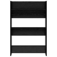 Шкаф за обувки 2 pcs Черния дъб 60 x 18 x 90 см Инженерно дърво