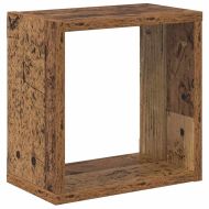 Стени за рафтове с рафт Старо дърво Инженерно дърво