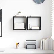 Стени за рафтове с рафт Черния дъб Инженерно дърво