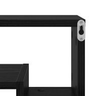 Стенен рафт с рафт Черен дъб 82 x 15 x 51 см Инженерно дърво