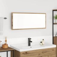 Огледало с огледало Дъб 90 x 8,5 x 37 см Инженерно дърво