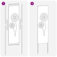 Екран за градинска неприкосновеност Бяло 32 x 140 см