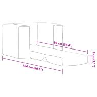 Детски диван-легло розов мек плюш