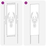 Екран за градинска неприкосновеност Черно 32 x 140 см