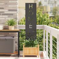 Екран за градинска неприкосновеност Черно 32 x 140 см