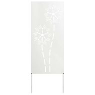 Екран за градинска неприкосновеност Бяло 50 x 140 см