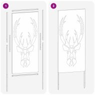 Екран за градинска неприкосновеност Ръждясало 50 x 140 см