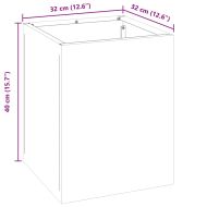 Градинска саксия Галванизирана стомана 32 x 32 x 40 см