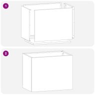 Градинска саксия Антрацит 50 x 32 x 40 см