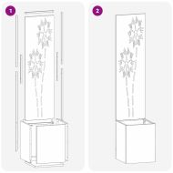 Екран за градинска неприкосновеност Ръждясало 32 x 32 x 150 см