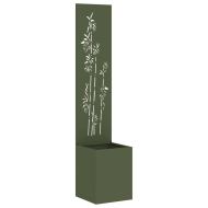 Екран за градинска неприкосновеност Флорален Маслиненозелен