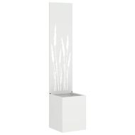 Екран за градинска неприкосновеност Бяло 32 x 140 см