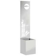 Екран за градинска неприкосновеност Сребрист 32 x 140 см