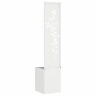 Екран за градинска неприкосновеност Бяло 32 x 32 x 150 см