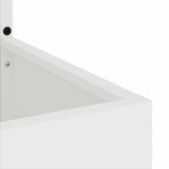 Екран за градинска неприкосновеност Бяло 32 x 32 x 150 см