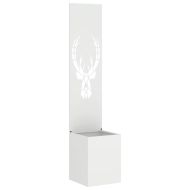 Екран за градинска неприкосновеност Бяло 32 x 32 x 150 см