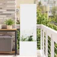 Екран за градинска неприкосновеност Бяло 50 x 32 x 150 см
